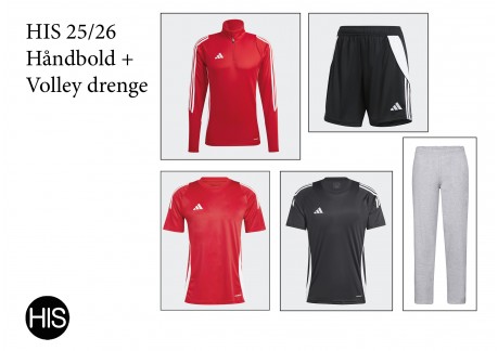 0 HIS Skoletøj HÅNDBOLDLINJEN + Volley drenge 2025/2026 01220