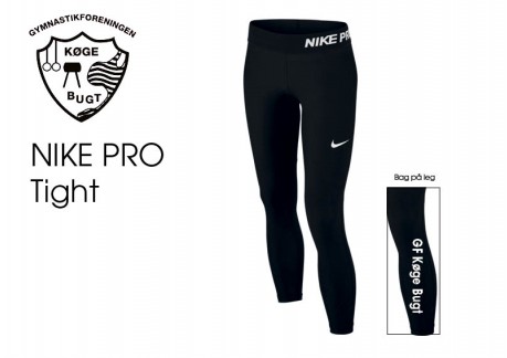 Nike Pro lang tight BØRN 649434-010 GKB
