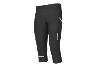 EJBY Fusion Comp3 3/4 tight med lomme SORT