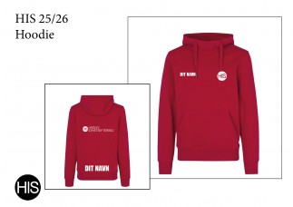 11 HIS Hoodie Rød