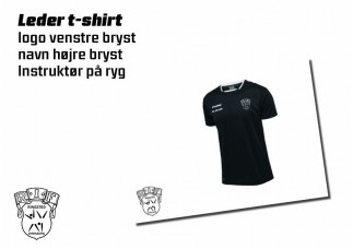 RG leder T-shirt  204919 sort 0300