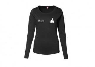 4 SE Dame bomuld LS ID509 sort